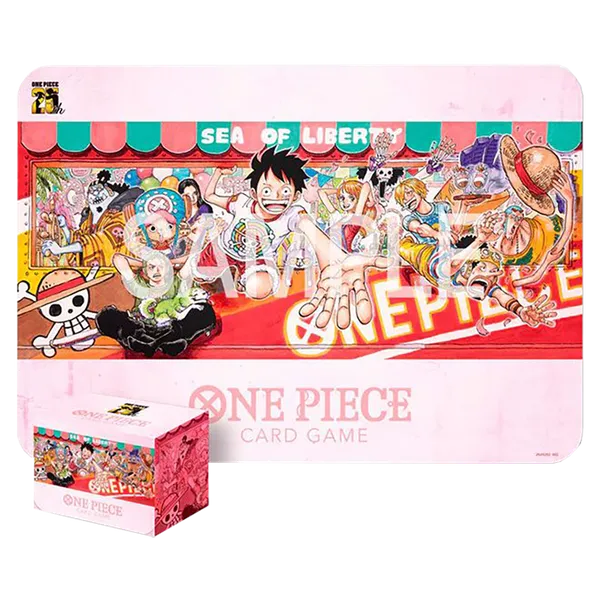 One Piece Card Game - Playmat and Card Case Set -25th Edition