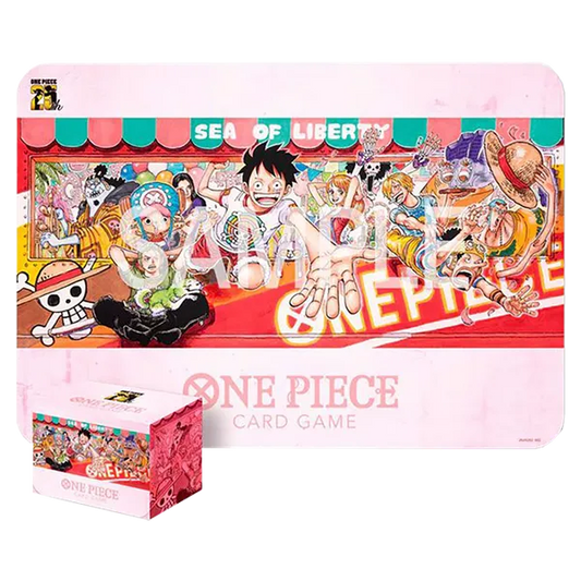 One Piece Card Game - Playmat and Card Case Set -25th Edition