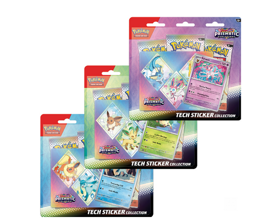 Pokemon - Scarlet & Violet - Prismatic Evolutions - Sticker Collection Set of 3