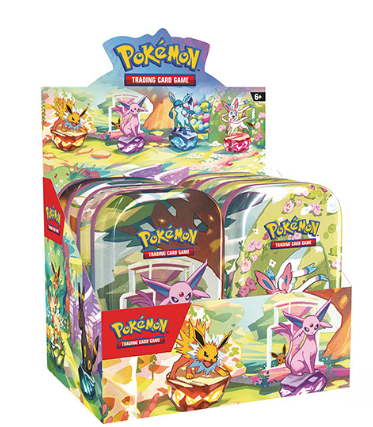 Pokemon - Scarlet & Violet - Prismatic Evolutions - Sealed Mini Tin Display